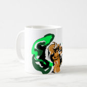 Wolf wintervreugde koffiemok (Voorkant links)