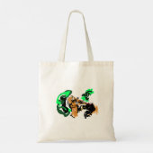 Wolf wintervreugde tote bag (Achterkant)