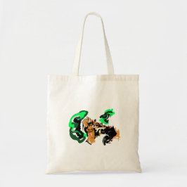 Wolf wintervreugde tote bag