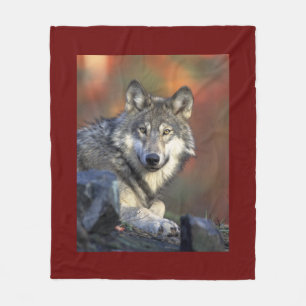 Wolf Wisdom Fleece Deken