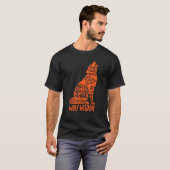 Wolf Wisdom Inspirerend Gezegden Cute Wolf T-shirt (Voorkant volledig)