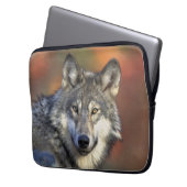 Wolf Wisdom Laptop Sleeve (Voorkant Links)