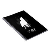 Wolf with viking runes notitieboek (Rechterzijde)