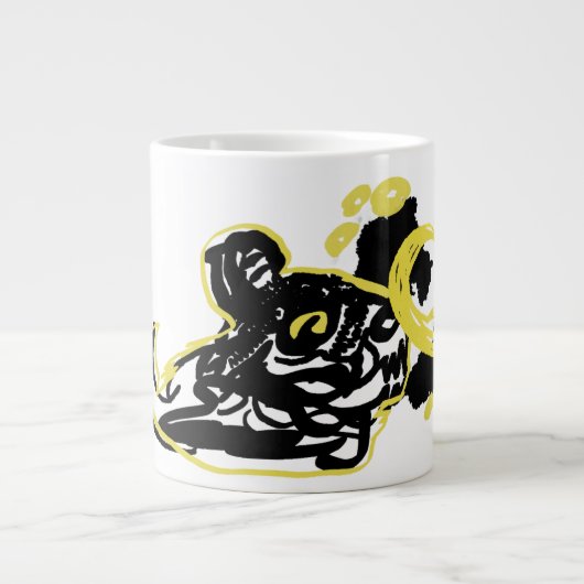 Wolf wolkenmaan grote koffiekop (Voorkant)