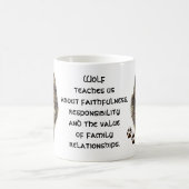 Wolf, Wolven Animal Totem, Natuur Guide Koffiemok (Center)