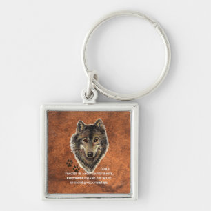 Wolf, Wolven Animal Totem, Natuur Guide Sleutelhanger