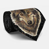 Wolf, Wolven met sporen, Waterverf Animal Stropdas (Opgerold)