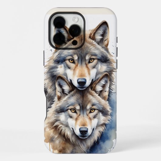 Wolf Wolven Wilde Dieren Natuur iPhone Hoesje (Achterkant)