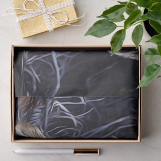 Wolf Wolves Beauful Waterverf-ontkoppeling Tissuepapier (Geschenk)