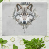Wolf Wolves Dierlijke Natuur Wildlife Art Theedoek (Gevouwen)