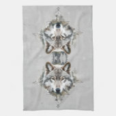 Wolf Wolves Dierlijke Natuur Wildlife Art Theedoek (Verticaal)