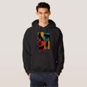 Wolf wolves Retro Design Hoodie (Voorkant volledig)