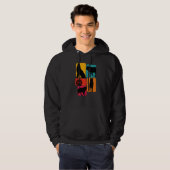Wolf wolves Retro Hoodie (Voorkant volledig)