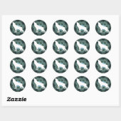 Wolf Wolves Ronde Sticker (Vel)