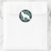 Wolf Wolves Ronde Sticker (Tas)