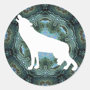 Wolf Wolves Ronde Sticker