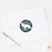 Wolf Wolves Ronde Sticker (Envelop)