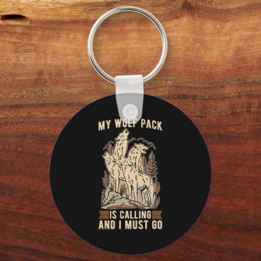 Wolf Wolves Sleutelhanger (Voorkant)