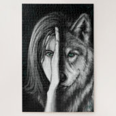 Wolf Woman - Emotion Acrylpuzzle Legpuzzel (Verticaal)