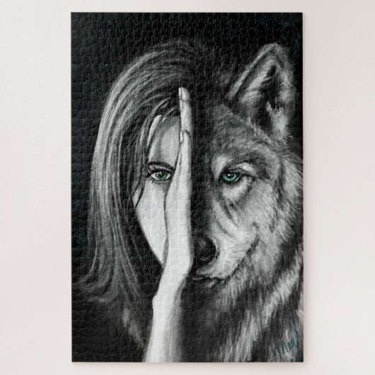 Wolf Woman - Emotion Acrylpuzzle Legpuzzel (Verticaal)