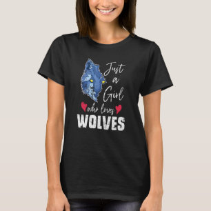 Wolf Women Girls Wolf T-shirt