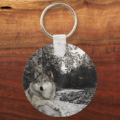 Wolf Woodland Animal Forest Sleutelhanger (Voorkant)