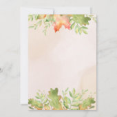 Wolf woodlands herfst baby shower sjabloon kaart (Achterkant)