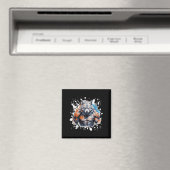 Wolf Workout Gym Vechters Bodybuilder Magneet (Insitu (Vaatwasser))