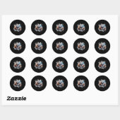 Wolf Workout Gym Vechters Bodybuilder Ronde Sticker (Vel)