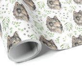 Wolf Wrapping Paper Cadeaupapier (Rol Hoek)