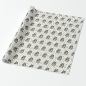 Wolf Wrapping Paper Cadeaupapier (Uitgerold)