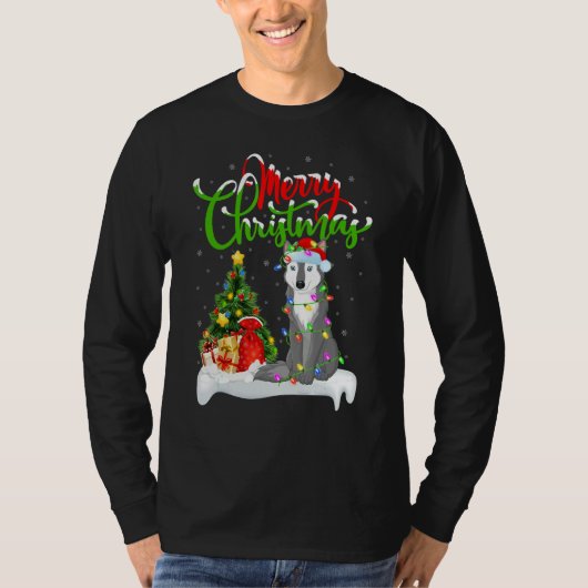Wolf   Xmas Decorations Santa Wolf Christmas T-shirt (Voorkant)
