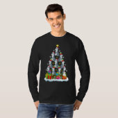 Wolf   Xmas Holiday   Wolf Christmas Tree T-shirt (Voorkant volledig)