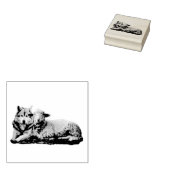 Wolf zal wonen met het lam, Jesaja 11:16 Rubberstempel (Gestempeld)