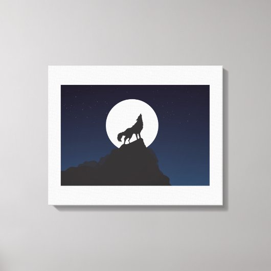 Wolf | Zazzle_Growshop. Canvas Afdruk (Voorkant)