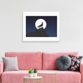 Wolf | Zazzle_Growshop. Canvas Afdruk (Insitu (Woonkamer))
