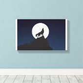 Wolf | Zazzle_Growshop. Canvas Afdruk (Insitu (Houten vloer))