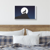 Wolf | Zazzle_Growshop. Canvas Afdruk (Insitu (Slaapkamer))