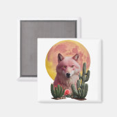 Wolf Zes : Magneet (Voorkant / Achterkant)