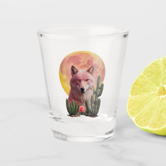 Wolf Zes: Shot Glas (Voorkant)