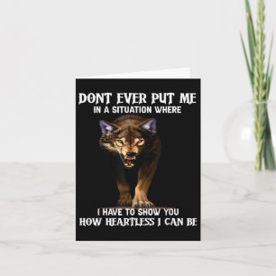 Wolf Zet Me Nooit In Een Situatie Waarin Ik Kaart
