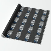 Wolf ziel cadeaupapier (Uitgerold)