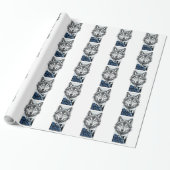 Wolf ziel cadeaupapier (Uitgerold)