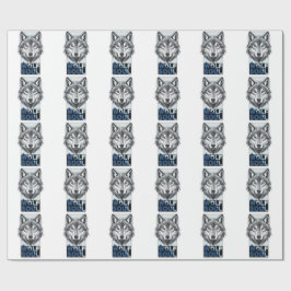 Wolf ziel cadeaupapier