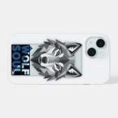 Wolf ziel iPhone 15 case (Achterkant horizontaal)