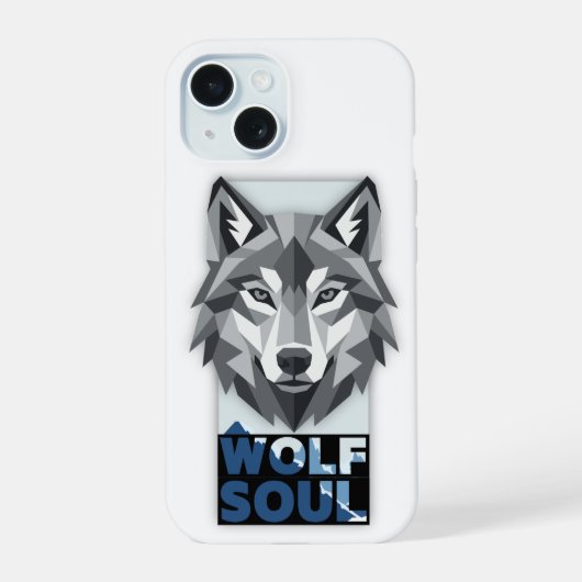 Wolf ziel iPhone 15 case (Achterkant)