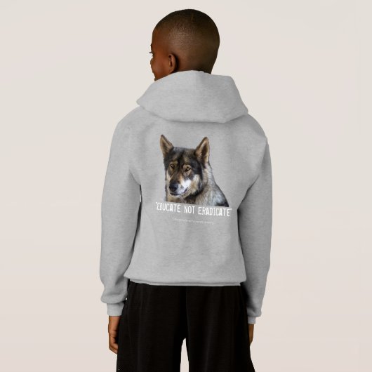 Wolf Zip Hoodie (Achterkant volledig)