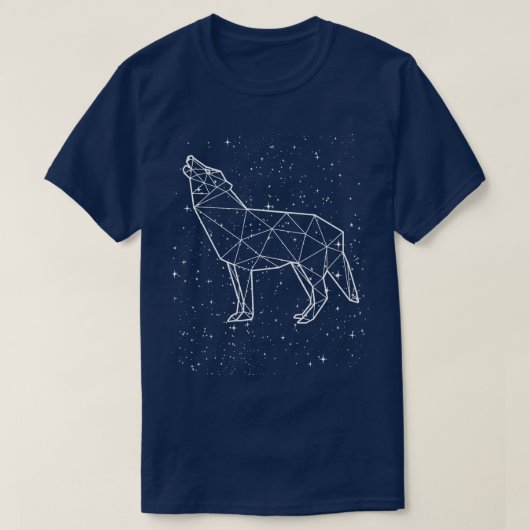 Wolf Zodiac Astrologisch teken Horoscoop T-shirt (Design voorkant)