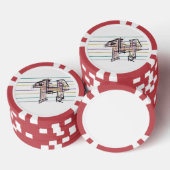 Wolf zomer vreugde  poker chips (Opstapeling)