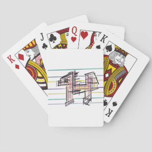 Wolf zomer vreugde pokerkaarten